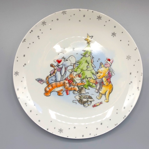 Christmas Disney Winnie the Pooh Plate Dinner Size - Picture 4 of 4